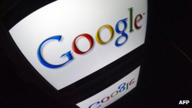 Логотип Google на планшете