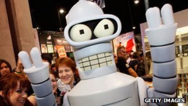 Бендер из Futurama на Comic Con 2008