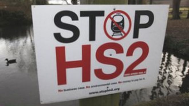 Знак протеста HS2 в Литтл Миссендене, юго-запад Англии, 9 января 2012 г.