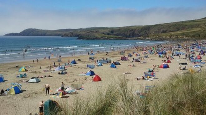 Whitesands Bay в Пембрукшире