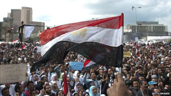 Площадь Тахрир во время революции 2011 года