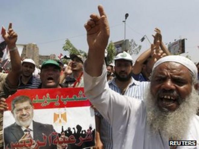 Сторонники Мохаммеда Мурси в Каире (4 июля 2013 года)