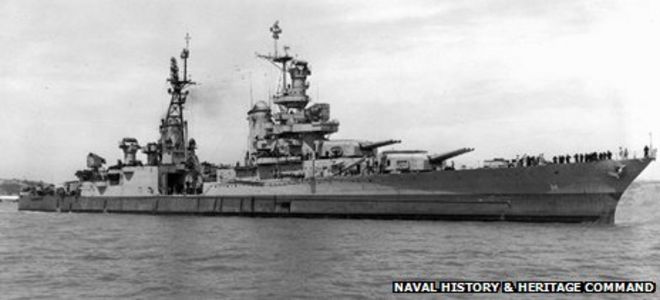 USS Indianapolis в 1945 году