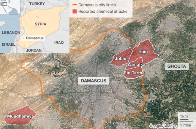 химические атаки в Сирии