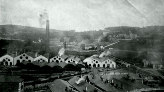 Историческая фотография Мертирского Тидфилского металлургического завода