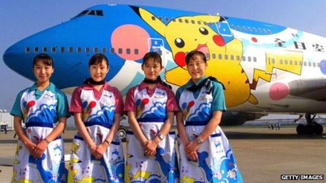 Японский самолет All Nippon Airways с участием покемонов