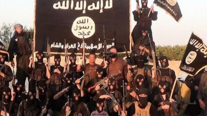 Боевики из Исламского государства в Ираке и Леванте