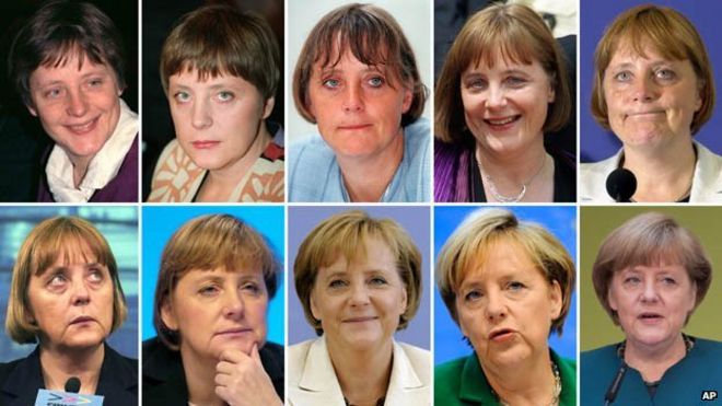 Ангела Меркель сквозь годы