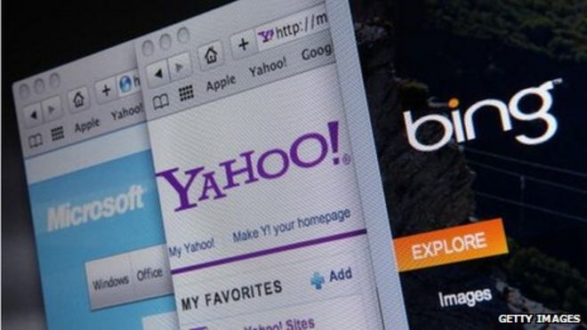 Поисковые системы Yahoo и Bing