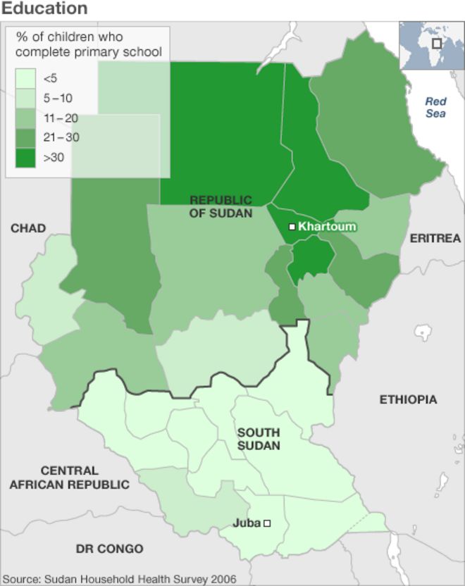 Война в судане карта