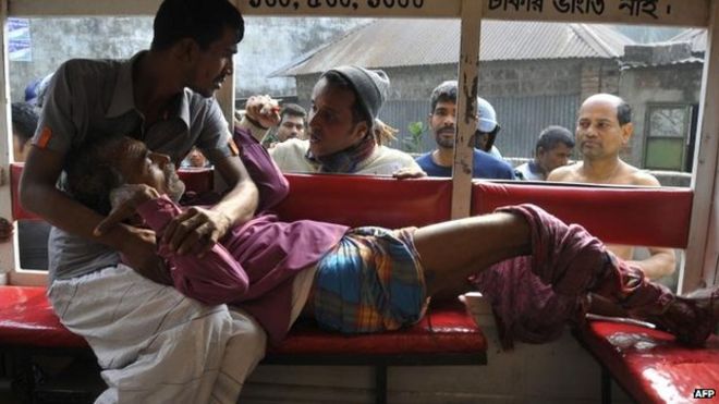 Избиратель, пострадавший от грубой бомбы в Дакке, 5 января