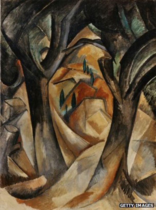 Arbres a la Estaque (Жорж Брак, 1908)