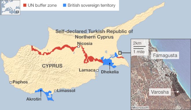 Карта Кипра