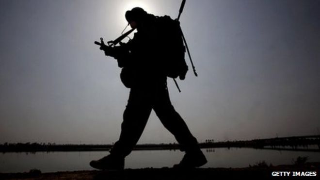 Британский солдат в Ираке