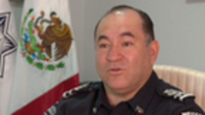 Руководитель федеральной полиции Мексики Франсиско Галиндо Себальос (январь 2014 года)