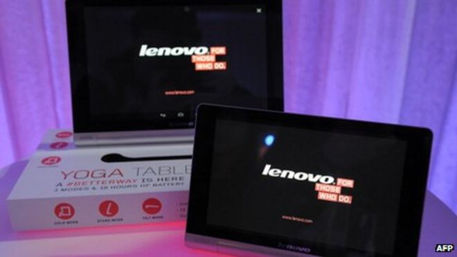 Таблетки Lenovo на выставке