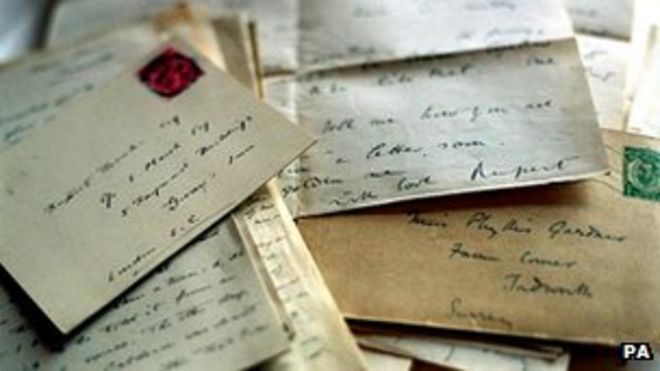 Письма, написанные поэтом Рупертом Бруком во время Первой мировой войны