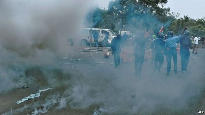 Антиправительственные протесты в Найроби (13/02)