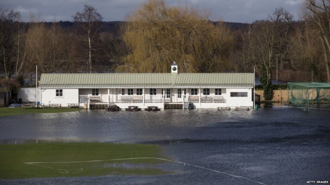 Затопленное поле Henley Cricket Club