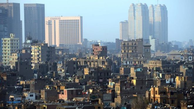 Вид на здания Каира в 2013 году