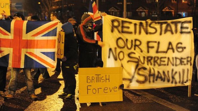 В декабре 2012 года в Белфасте прошла акция протеста против союза