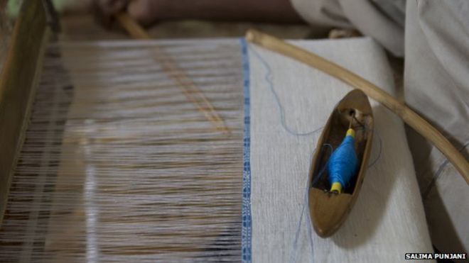 Традиционный эфиопский ткацкий станок