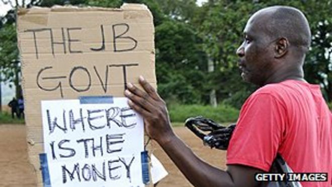 Малавийский антикоррупционный протестующий