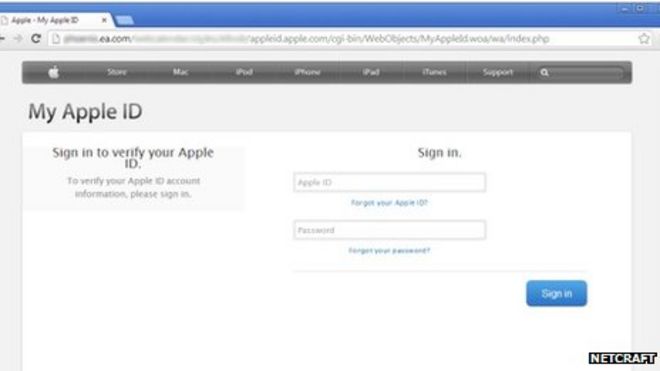 Скриншот Apple ID