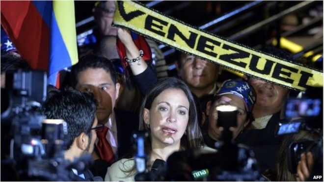 Венесуэльский оппозиционный политик Мария Корина Мачадо