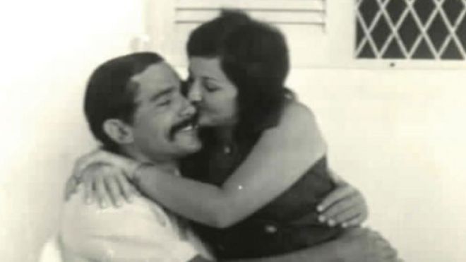 Иносенсио Учоа и его жена Анжела