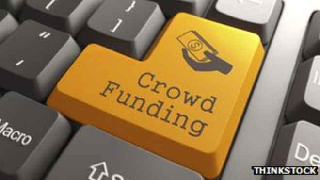 Crowdfunding ключ на клавиатуре компьютера
