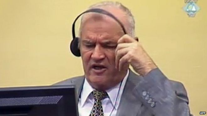 Младич в суде