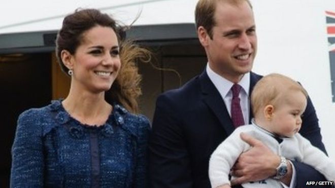 Герцог и герцогиня Кембриджа и принц Джордж покидают Новую Зеландию