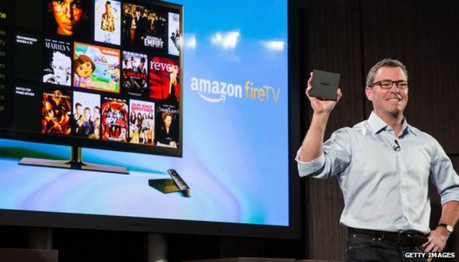 Экран телевизора Amazon с устройством для удержания человека