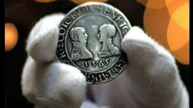Монета королевы шотландской марии