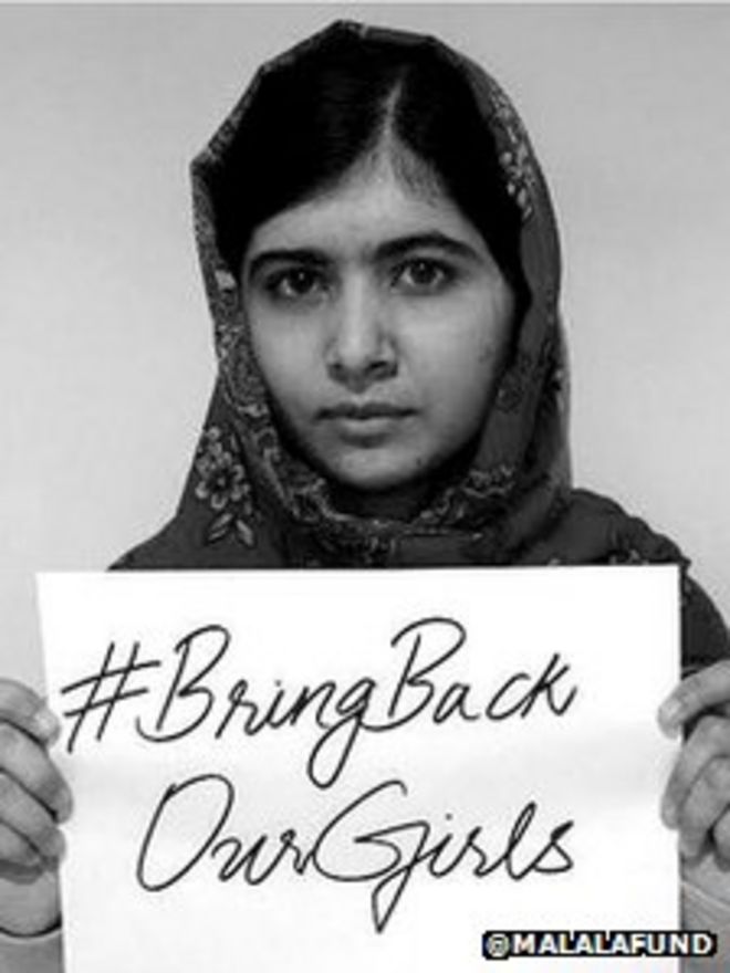Малала Юсафзай твиты Верни наших девочек