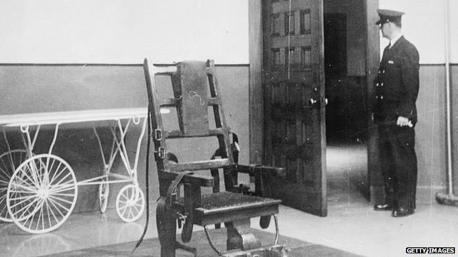 Электрический стул сфотографирован в 1951 году