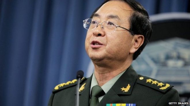 Народно-освободительная армия Китая Начальник Генерального штаба генерал Фан Фэнхуэй провел совместную пресс-конференцию 15 мая 2014 года в Арлингтоне, США