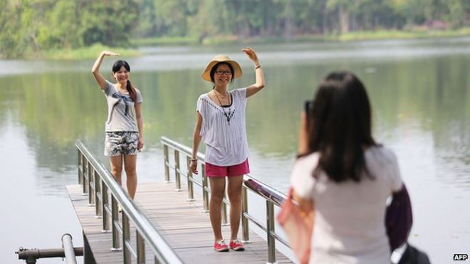 Файл фотографии китайских туристов
