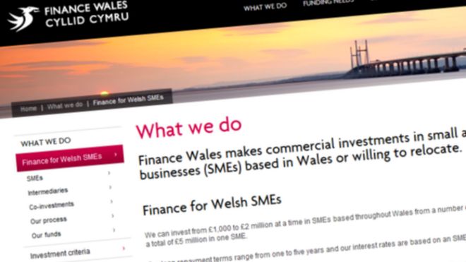 Финансовый веб-сайт Уэльса
