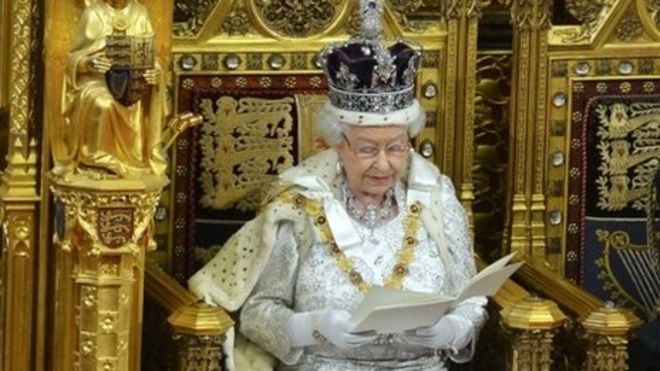 Королева объявляет о правительственной программе