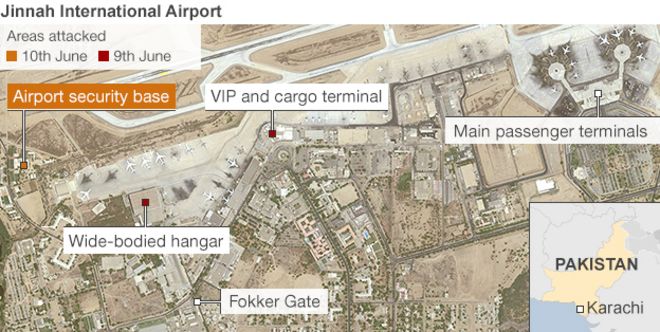 Карта аэропорта Карачи