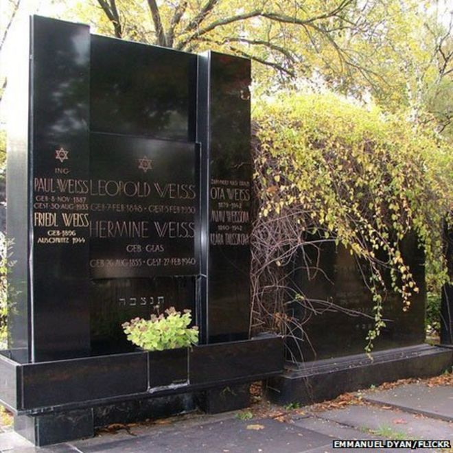Могила на еврейском кладбище в Брно