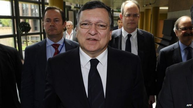 Председатель Комиссии Жозе Мануэль Баррозу в Европейском суде, 7 июля 14