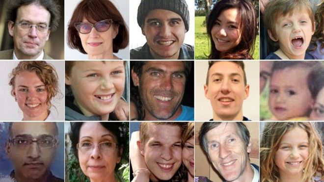 Жертвы на борту MH17