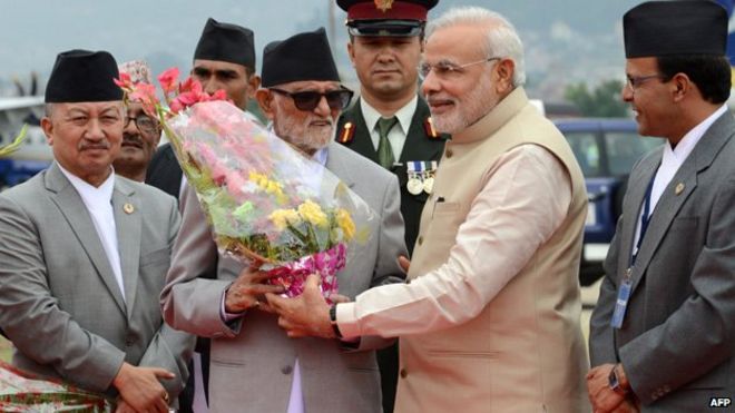Встреча Моди с лидером Непала - 2014