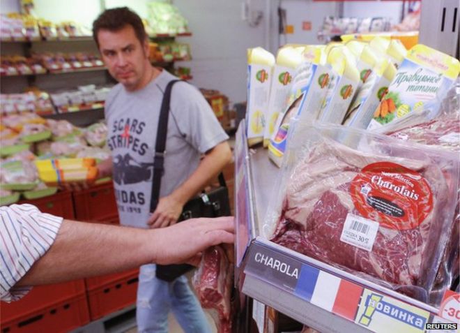 Французское мясо продается в Москве