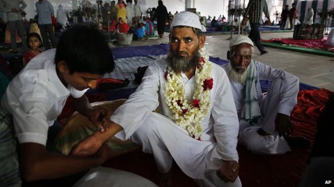 Индийские мусульмане готовятся к паломничеству в Мекку, 3 сентября 2014 года