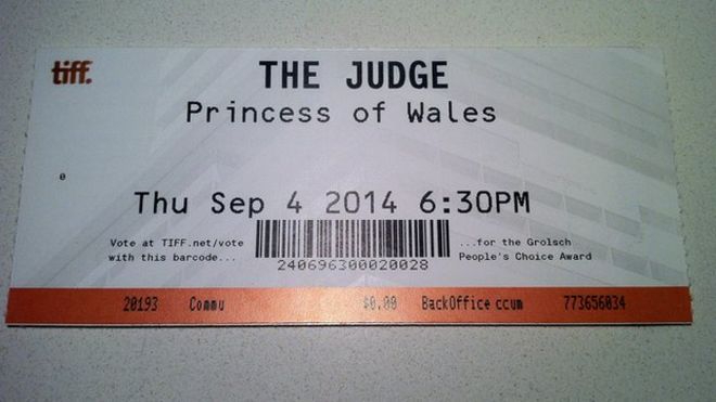 Билет на выступление судьи