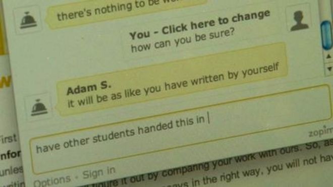 Mp To Raise Essaywriting Firm Concerns Bbc News The Online Conversation Between A Student And Essay Yard